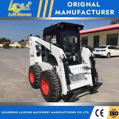 Lgcm 850kg 0.4cbm Skid Steer Wheel Loader Jc60