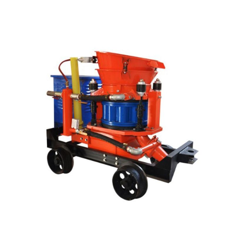 Pz-3 Dry Mix Concrete Jet Shotcrete Machine with Rail Wheel