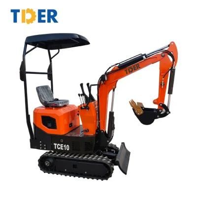 Tder Garden or Farm Using Mini Excavator 1 Ton Smallest Mini Excavator