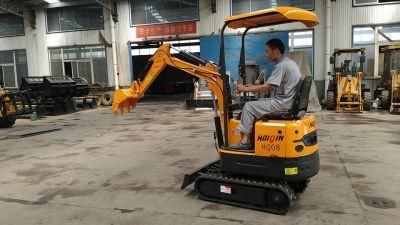 Cheap Chinese Small Crawler Excavator (HQ08) for Sale