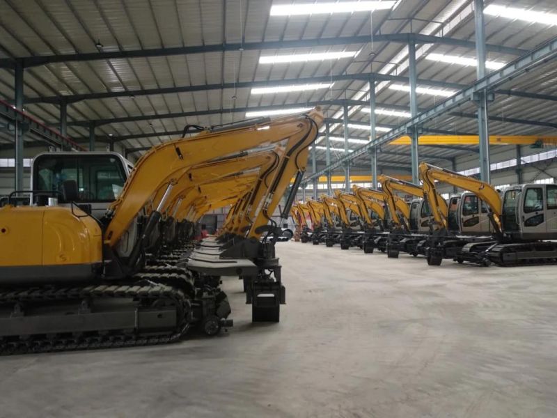 5.5 Ton Excavator Construction Digger Machine Tire Excavator