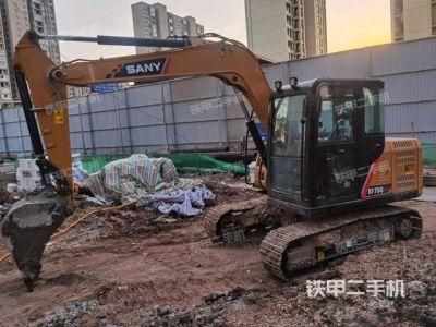 Used Mini Medium Backhoe Excavator Sany Sy75c Construction Machine Second-Hand