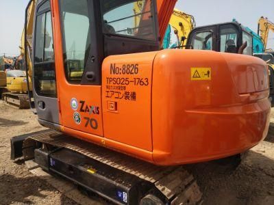 Hitachi 7 Tons Used Zx70 Crawler Excavator Japan Brand Big Factory Cheap Price