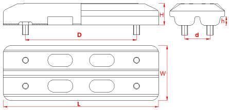 171-700hw Durable Clip on Rubber Track Pads for Loading Machinery