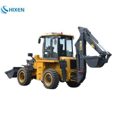 High Quality 2.5 Ton Rated 76kw Mini Front End Multi-Purpose Wheel Backhoe Loader