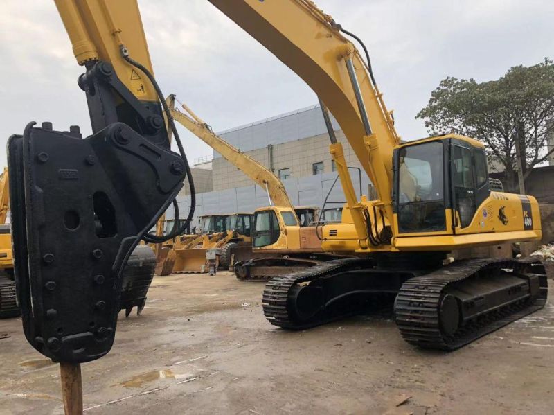 Japan Origin Low Working Hour 2016 Used Komasu PC400-7 40t Crawler Excavator with Hammer