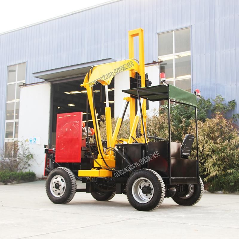 Hydraulic Traffic Barrier Hammer Pile Driver with Air Compressor