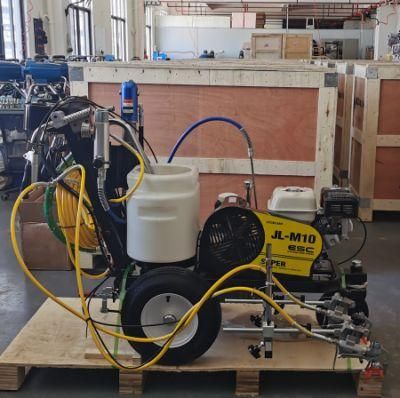 Gasoline Road Marking Line Machine with Hydraulic Piston Pump for Line Marking