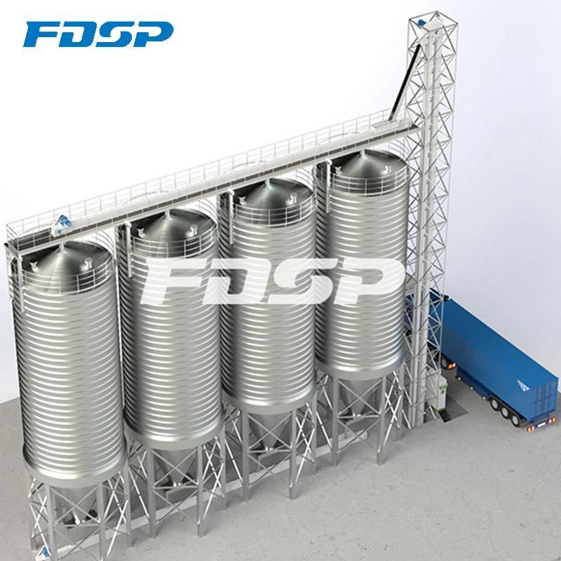 China Most Popular Grain Silo with Stainless Steel Body