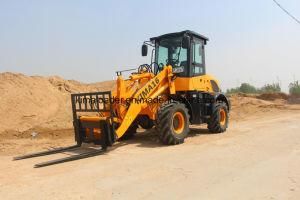 1.6 Ton Euro 3 Compact Frond End Small Loader Kima16 with Rops/Fops Cabin