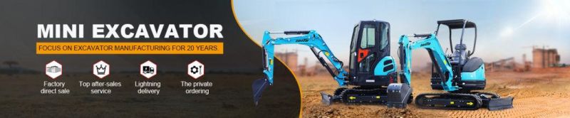 New 0.8 Ton 1 Ton 1.2 Ton 1.5 Ton 1.7 Ton 2 Ton Mini Hydraulic Excavator for Sale in China
