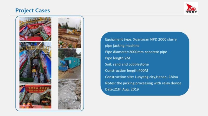 Ysd3000 Rock Micro Tunneling Machine with Slewing Bearing for Pipe Installation