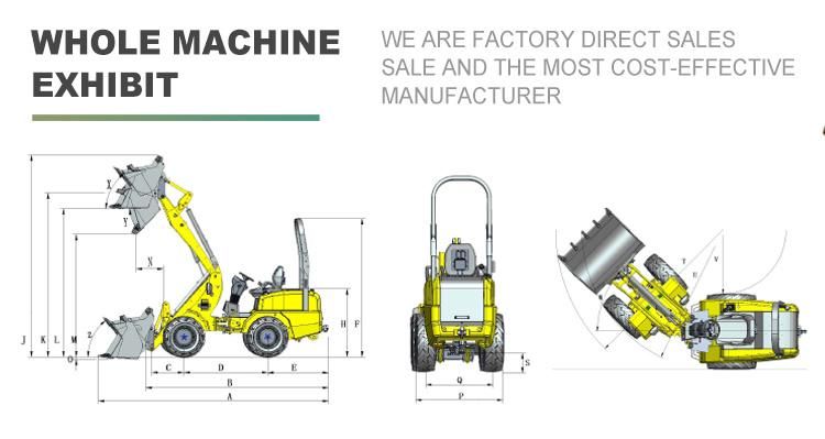 Multifunctional Wheel Loader 4X4 Type Loader Telescopic Handler Manufacturer