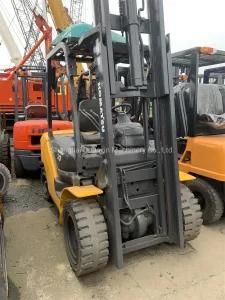 Fd30t 3tons Diesel Famous Japanese Komatsu Used 2 Stages 3m Height Forklift