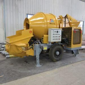 Hydraulic Self-Loading Concrete Pump with Mixer and Wheel Hot Sale