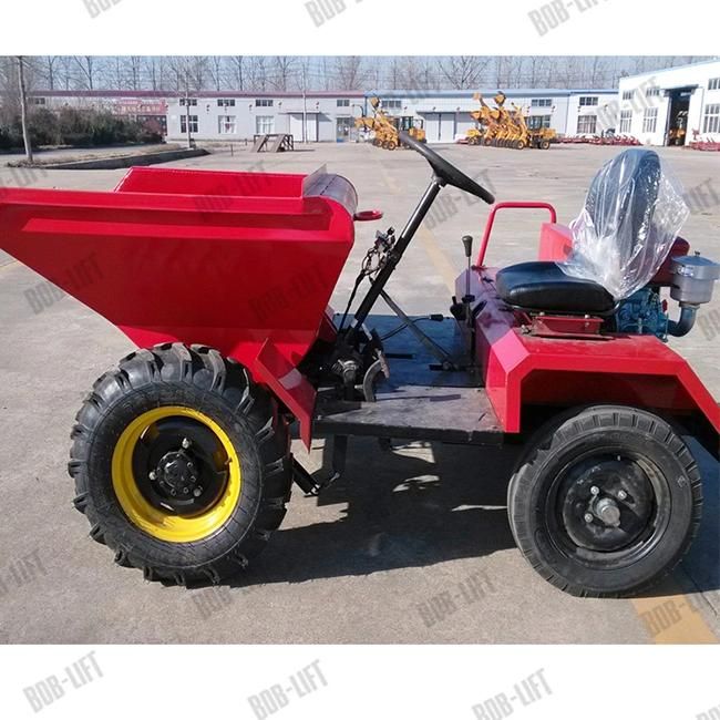 Mini Hydraulic Side Unload 2WD Dumper 1 Ton with Diesel Engine