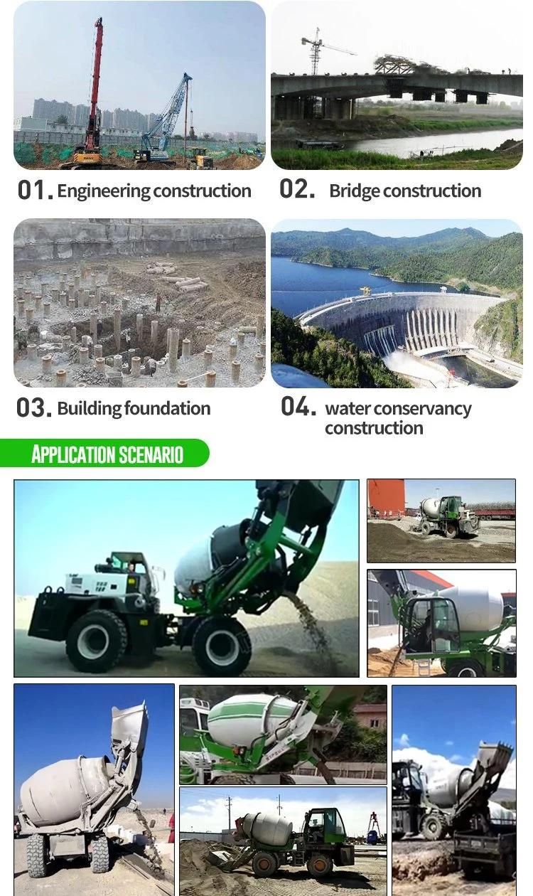 China Supply Self Loading Cement Mixer Concrete Mixer Truck 1.2cbm Concrete Mixer Truck