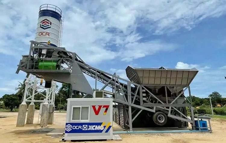XCMG Official Hzs40vy Concrete Mixing Plant Mobile 40cbm Small Concrete Batching Plant for Sale