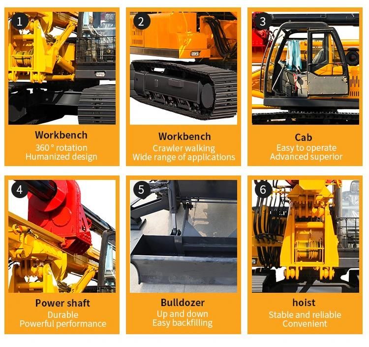 Professional Piling Machine Crawler Rotary Drilling Rig on Sales