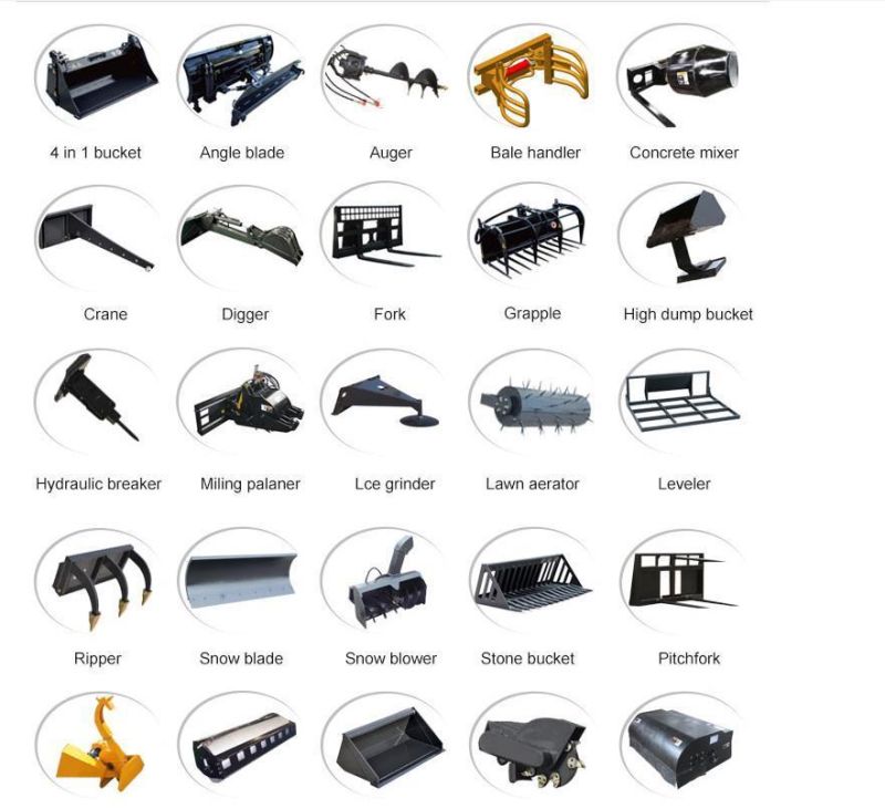 CE Official Super Monkey Earthmoving Machine 50HP Skid Steer Loader Jc45 with Rated Load 700kg for Sale