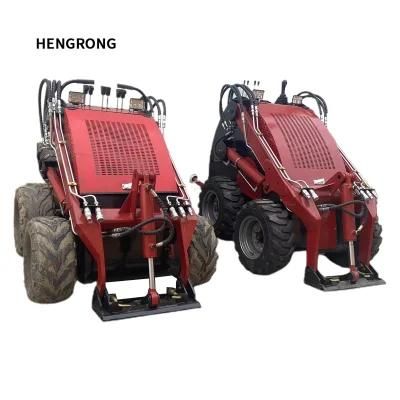 Chinese Manufacturer Mini Skid Steer Wheel Loader for Snow Blower/Leveller/Mixer