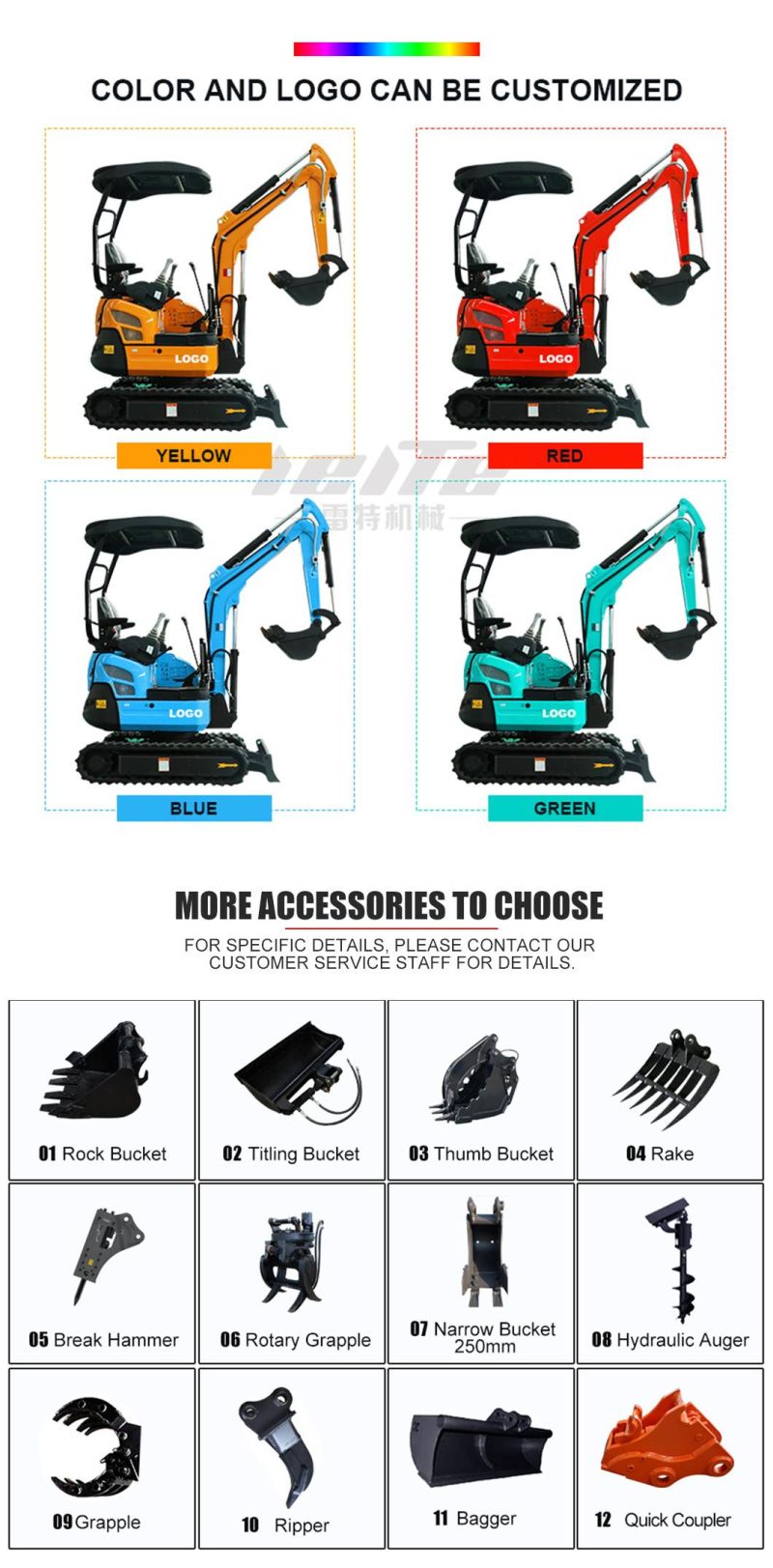 CE Certificate Small No Without Tail New Chinese Excavator 1800 Kg 1.8 Ton 2000 Kg 2 Ton Mini Excavator for Sale