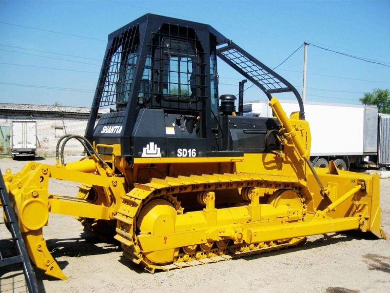 China Shantui Bulldozer SD16 with Spare Parts (three shrink ripper, RTs cabin and others)