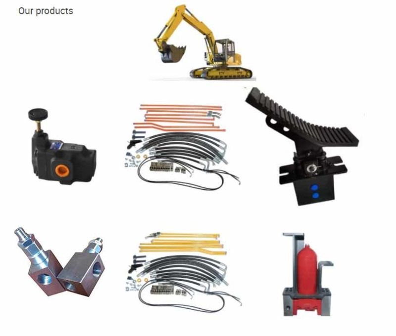 Excavator Boom Arm Pipes Clamp Holder Hydraulic Breaker Piping Kit