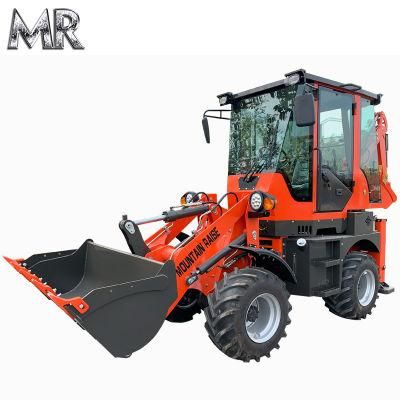 CE New Design Small 15-10 1ton Compact 4WD Mini Backhoe