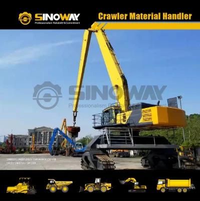 Good Selling 60ton Material Handling Excavator with Grab and Magnet