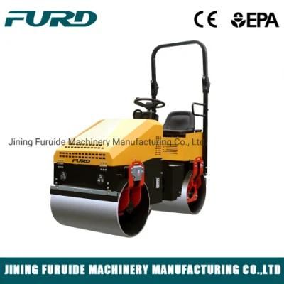 High Vibration Capacity 1 Ton Vibratory Baby Roller Compactor