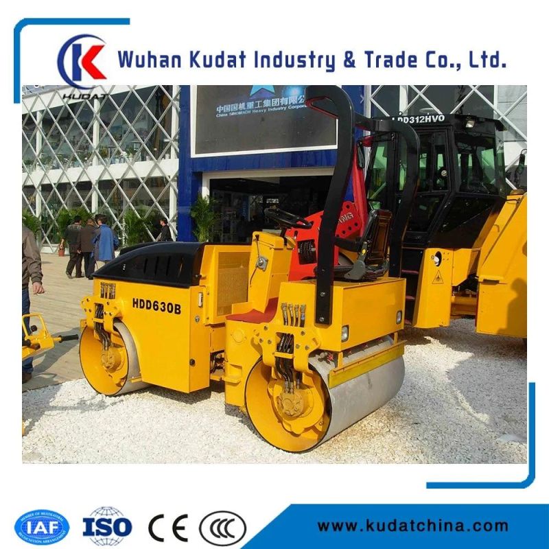 3 Tons Fully Hydraulic Dual Drum Road Roller with Ubota Diesel Engine 26kw