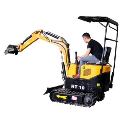 Mini Excavator Machine Chinese Small Digger 1 Ton Mini Hydraulic Crawler Excavator for Sale
