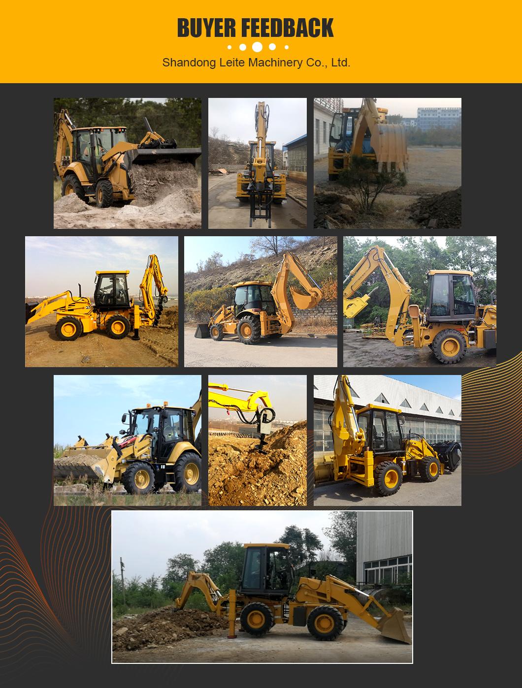 Household Excavator Mini Loader Wheel Loader Backhoe Excavator Loader Small Backhoe for Sale