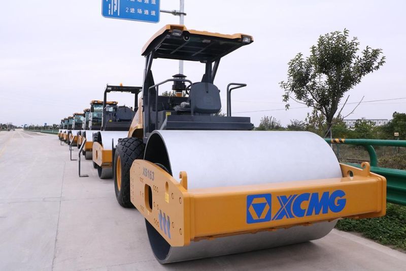 XCMG Road Roller Xs163 16 Ton RC Single Drum Vibratory Road Roller Machine Price (more models for sale)