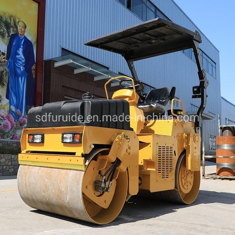 3ton Mini Road Roller Compactor Ride on Vibratory Roller Soil Roller Compactor Fyl-203