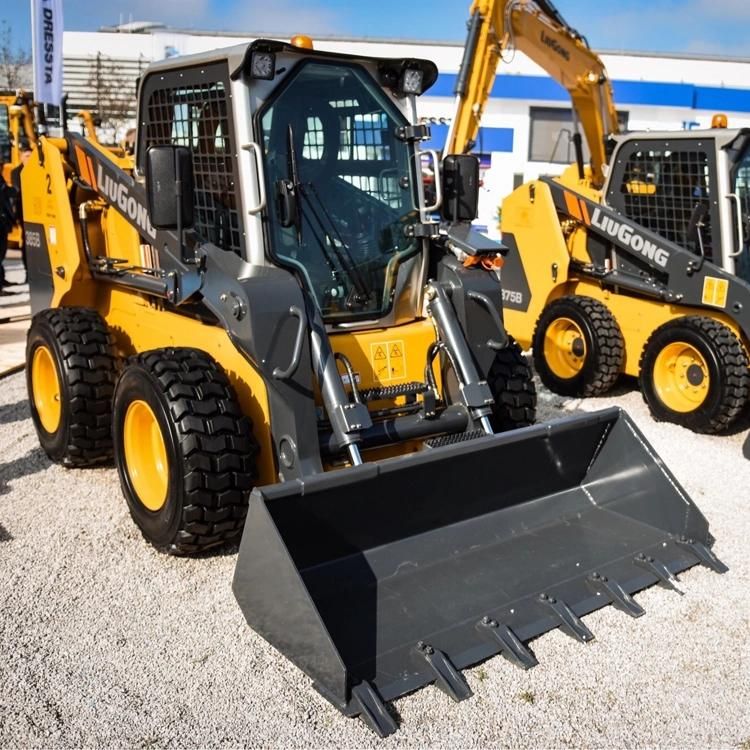Liugong Mini Skid Steer Loader Clg375b 4WD Loader for Sale