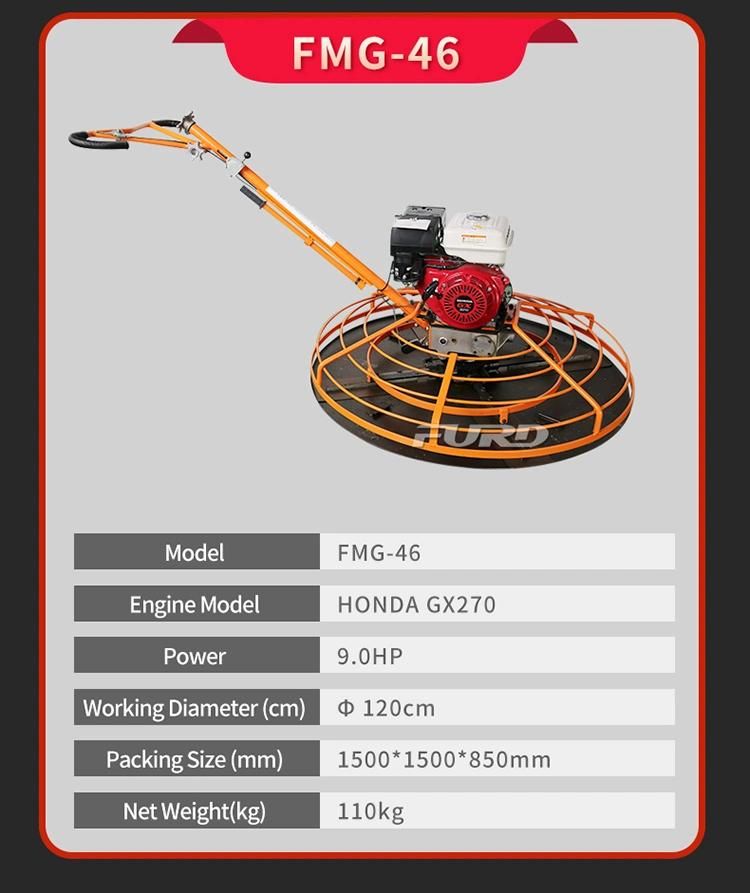 60cm Gasoline Small Walk Behind Power Trowel