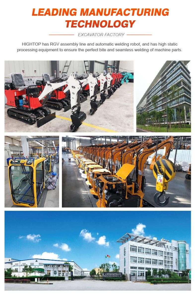 Chinese Supply Factory Direct Sale Farm Home Use Hydraulic Full Automatic Crawler Excavator Machine