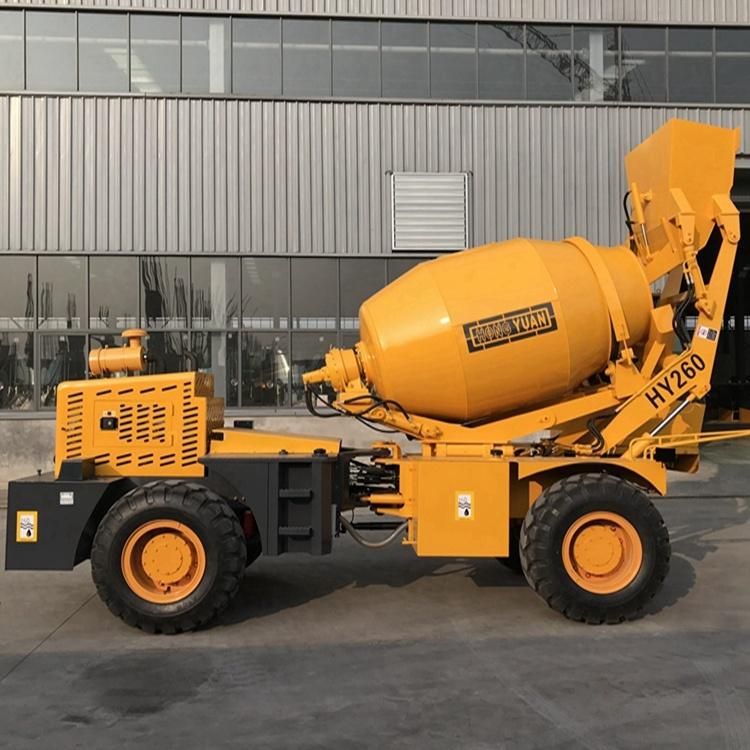 Mobile Portable Cement Mortar Mixer Mobile Self-Loading Concrete Mixer