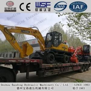 Baoding Machinery Wheel Excavators 6.5ton/8.5ton for Sale