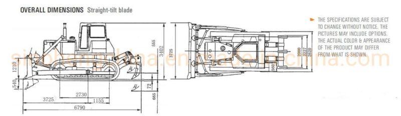 Official Price Shantui Rock Dozer SD22W 220HP Bulldozer for Rock