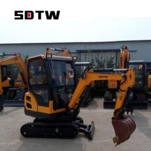 1.8 Ton 0.06cbm 18.4kw Bucket Chinese Small Micro New Excavator Hydraulic Crawler Mini Digger