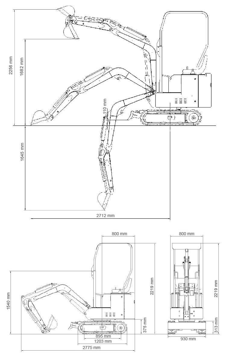 China Popular Price EPA & Euro 5 Engine Mini Digger Sales in Europe