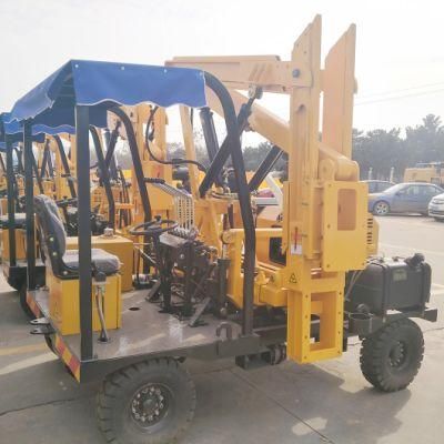 Self-Propelled Hydraulic Pile Driver with Four Wheels