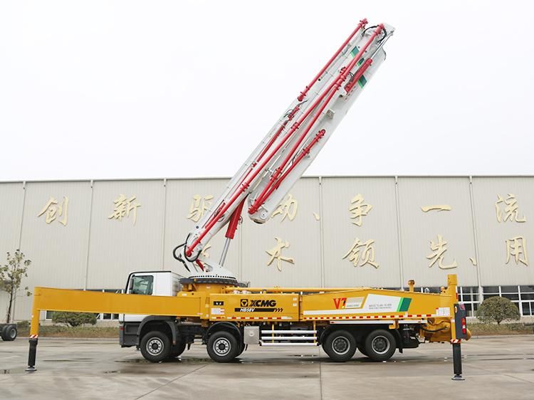 XCMG Factory 58m Hb58V Concrete Pumping Machine Truck Mounted Concrete Pump for Sale