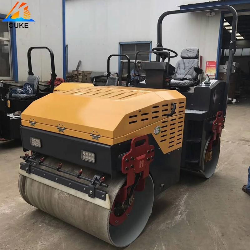 Double Wheel Vibratory and Drive 3ton Full Hydraulic Road Roller