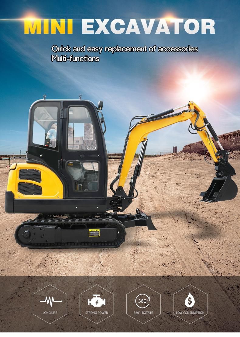 Hydraulic Crawler Digger Mini Excavator with CE/EPA/Euro5