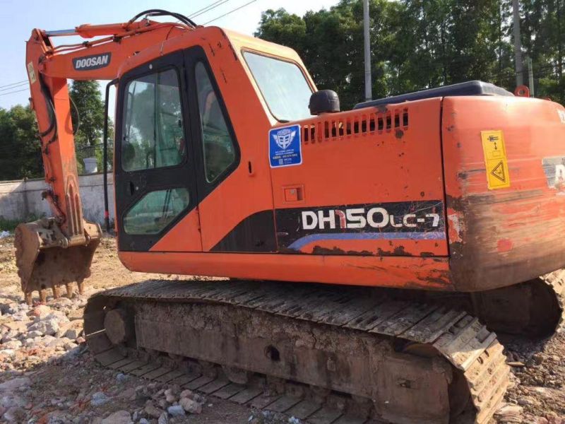 15t Doosan Excavator Dh150LC-7, Used Doosan Dh150 Crawler Excavator