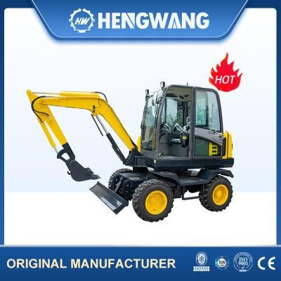 Sell 4 Ton Medium Size Wheel Excavator with 0.15cbm Bucket Capacity